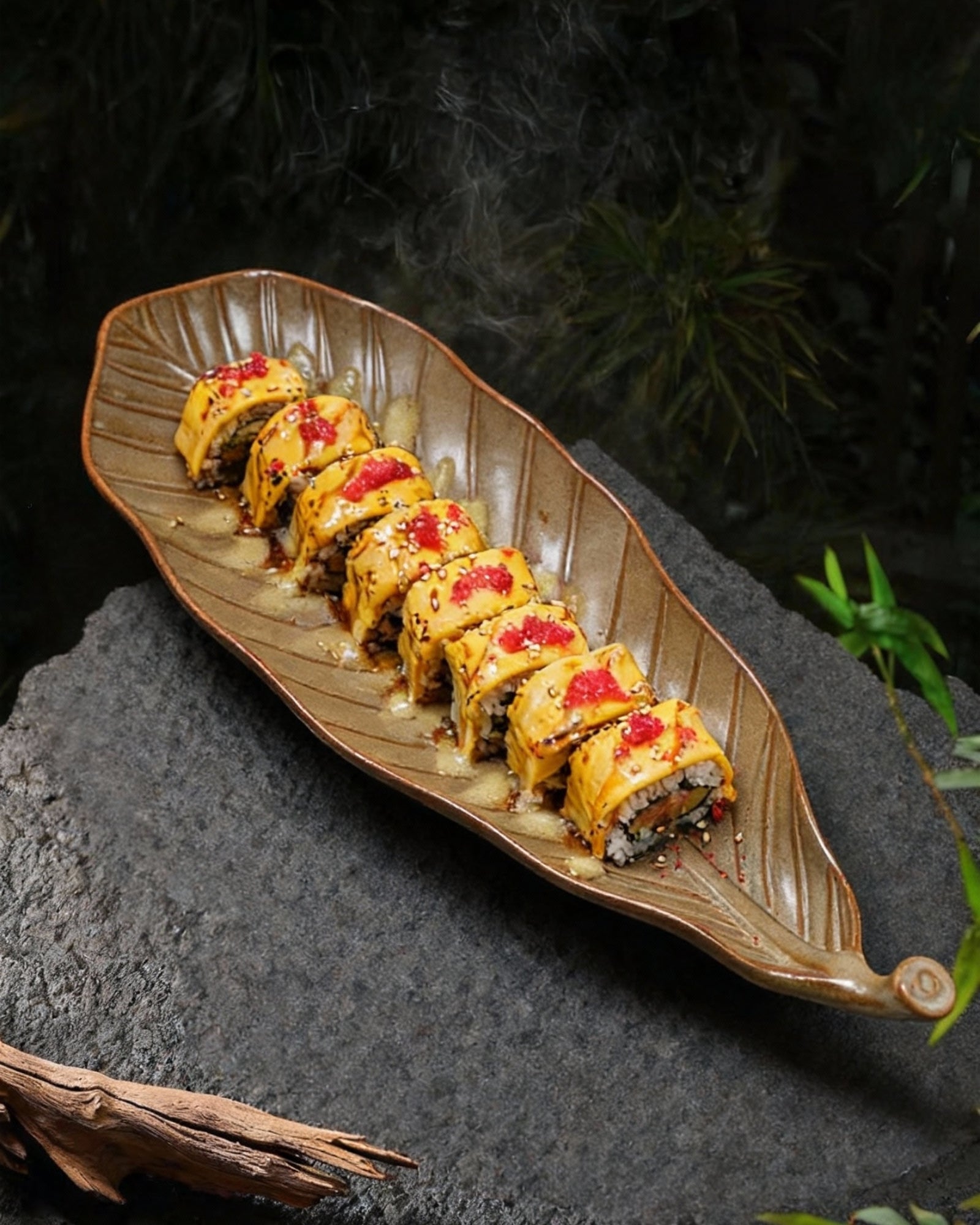 Sushi roll de Atún bluefin con Queso Cheddar